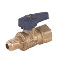 Jomar International 1/2 in. Flare x 1/2 in. FNPT Gas Ball Valve with Dielectric Union 101-513